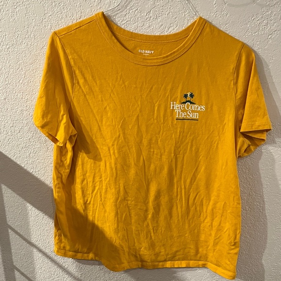 Old Navy Mustard Graphic Tee - Picture 1 of 2